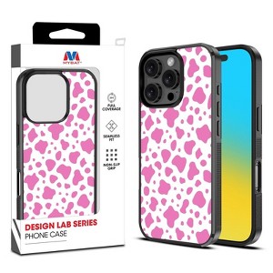 MyBat Design Lab Series Case - Pink Cow Print  iPhone 16 Pro Max - 1 of 4