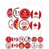 Big Dot of Happiness Canada Day - Canadian Party Name Tags - Party Badges Sticker Set of 12 - 2 of 4