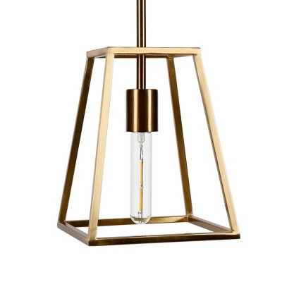 Hudson and Canal 8" Wide Open-Framed Pendant