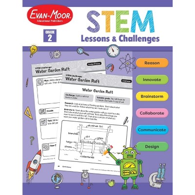 Stem Lessons and Challenges, Grade 2 Teacher Resource - by  Evan-Moor Educational Publishers (Paperback)
