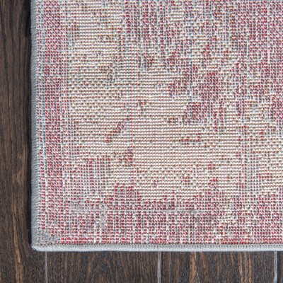 Vivaldi Rosso Distressed Elegance Gray/Ivory Rug 8' x 10'