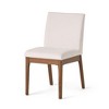 NicBex  Set of 2 Modern Dining Chairs with Comfortable Soft Cushion and Wood Legs,Upholstered Armless Chairs for Kitchen,Living Room - 4 of 4