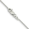 Black Bow Jewelry 1.25mm Sterling Silver Solid Diamond Cut Cable Chain Necklace - 2 of 4