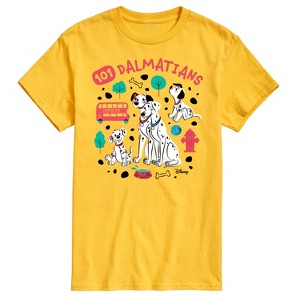 Men's - 101 Dalmatians - Collage of Dalmatian Family Short Sleeve Graphic T-Shirt - 1 of 4