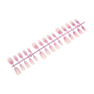 Unique Bargains Gradient Short Coffin Fake Nails 1 Pc - 1 of 4