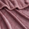 Kate Aurora Ultra Soft & Plush Ogee Damask Fleece Throw Blanket Covers - 50 in. W x 60 in. L - 2 of 4