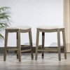 AndMakers Aurora Saddle Stool, Counter Stool, Set of 2 - image 4 of 4