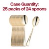 Smarty Had A Party Shiny Metallic Gold Plastic Spoons - 600 pcs - 4 of 4