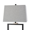 Logan Open Design Table Lamp with Chrome Accents & Canvas Drum Shade - StyleCraft - 2 of 4