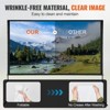 VEVOR Projector Screen with Stand, 120 inch 16:9 4K 1080 HD Outdoor Movie Screen with Stand, Wrinkle-Free Projection Screen with Bar Feet - 4 of 4