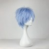 Unique Bargains Women's Straight Hair Wigs with Wig Cap 13" Haze Blue - 3 of 4