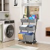 FURNIinspire Freestanding Laundry Hamper Rolling Laundry Hamper Sorter with 6 Adjustable Storage Baskets for Bedroom Laundry, Gray, - 2 of 4