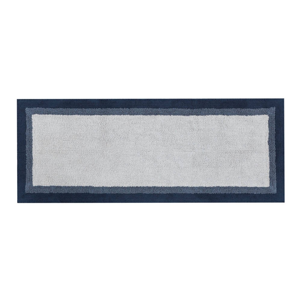 24inx60in Salem Cotton Tufted Bath Rug Navy