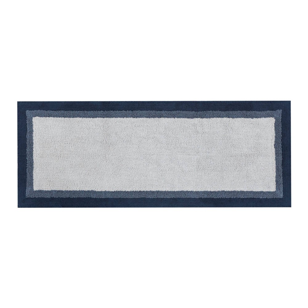 Photos - Bath Mat 24"x60" Salem Cotton Tufted Bath Rug Navy