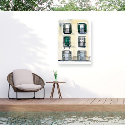 Jennifer Paxton Parker On the Sunny Side of the Street II Outdoor Canvas Art