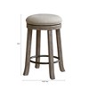 NicBex Bar Stools for Kitchen Island,Round Counter Bar Stools with Footrest,Bar Chairs for Dining Rooms,Kitchens Islands,Gray - 3 of 4