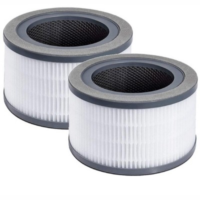Nispira 3-in-1 True HEPA Carbon Filter Replacement, Compatible with Levoit Vista 200 Air Purifier Vista 200-RF. 2 Packs