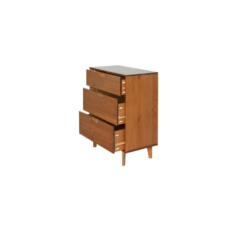 Mid-Century Modern Wood 3 Drawer Dresser - Saracina Home, 5 of 13