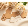 Juvale 200-Pack Kraft Brown Blank Bracelet Necklace Display Card Jewelry Hanging Anklet - 3 of 4