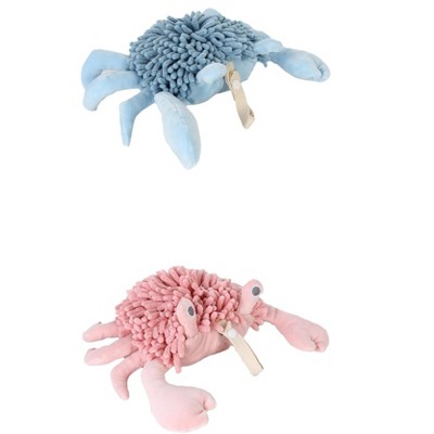 REGALWOVEN 2 Packs Cute Animal Chenille Soft Absorbent Decorative Cartoon Fuzzy Ball Hand Towel 9" x 12"