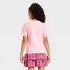 Girls' Short Sleeve Valentine's Day 'Candy Hearts' Oversized Graphic T-Shirt - Cat & Jack™ Pink - 3 of 4
