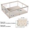 Fodoss Baby Playpen with Mat ，59 x59 In Playpen for Babies and Toddlers, Indoor & Outdoor Activity Center, Safety Baby Fence - 3 of 4