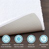 SEVOBAL Bathroom Rugs Bath Mat Rug Home Decor Carpet Shower Mat Non-Skid for Bathtub Side Floor Shower Room Bathroom, White, 40"*24"*0.75" - 3 of 4