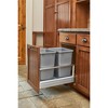 Rev-A-Shelf 5149 Series Double Aluminum Pull-Out Kitchen Waste Containers with Soft Open and Close Slides - 2 of 4
