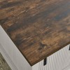 NicBex 41.3" Coffee Table with Sliding Barn Doors,Rectangular Side Table,End Table with Adjustable Shelf Storage,Center Table for Living Room - 4 of 4
