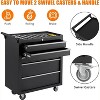 Mobile 4/5-Drawer Rolling Tool Chest – 24-Inch Deep Metal Storage Cabinet with Wheels, Drawer Liners for Garage, Warehouse, Workshop, Repair Shop - 2 of 4