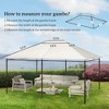 Aghana Digitals Cream White Replacement Gazebo Canopy Roof for 84C-116 Series 10'x13' - UV30+ PA - 2 of 4