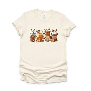 Simply Sage Market Women's Fall Lattes Short Sleeve Graphic Tee - 1 of 4