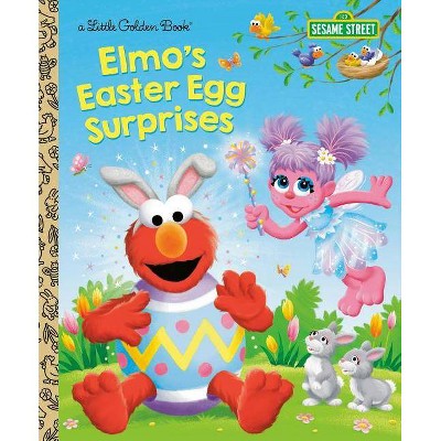 Elmo's Easter Egg Surprises (Sesame Street) - (Little Golden Book) by  Christy Webster (Hardcover)