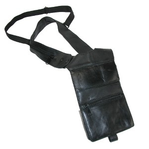 CTM Leather Deluxe Travel Shoulder Wallet - 1 of 4