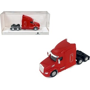 Peterbilt 579 Sleeper Cab Red 1/87 (HO) Scale Plastic Model Car by HO Logistics - 1 of 4