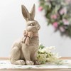 Sullivans 12" Vintage White Bunny Figurine, Resin - 3 of 3