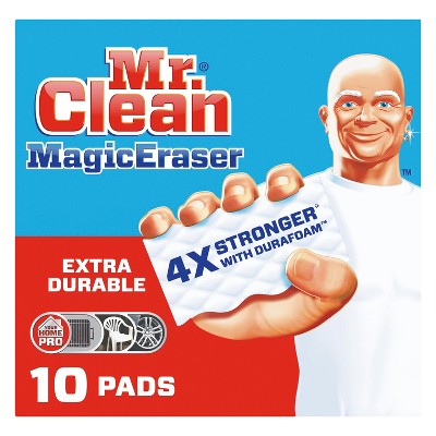 Mr. Clean Magic Eraser Extra Durable, Cleaning Pads with Durafoam, 4 count