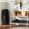Real Relax Large Back Folding Chair,Heavy Duty Plastic Folding Chair for Indoor Outdoor Events, Wedding, Party, Restaurant, Meeting - 3 of 4