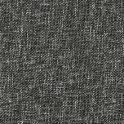 Slate Gray Heathered Tweed Medium Storage Ottoman with Walnut Legs