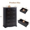 AMERLIFE Drawer Dresser, Farmhouse Chest of Drawers with Vintage Metal Handle - 2 of 4