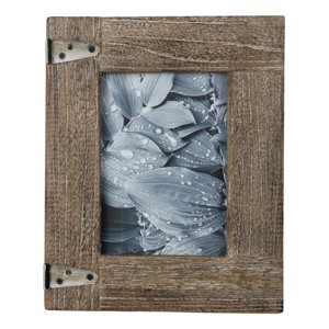 Hinge Accent 5X7 Photo Frame Natural Wood, MDF, Metal & Glass - Foreside Home & Garden - 1 of 4