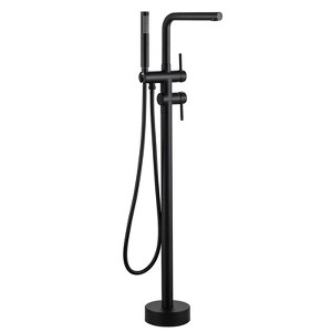 WOWOW 2-Handle Freestanding Tub Faucet with Handshower and Longer Spout - 1 of 4