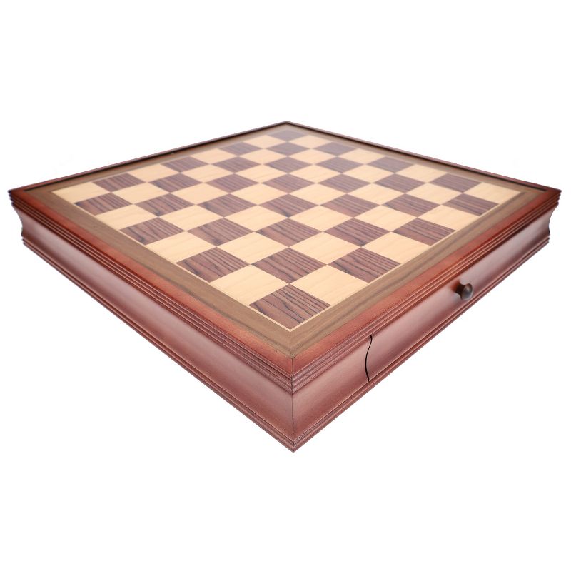 WE Games Wood Laminate Chess Board with Storage Drawers, 4 of 7