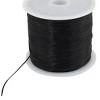Unique Bargains Black Stretchy Elastic Crystal String Beading Thread Spool 50M - 3 of 4