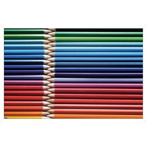 Trends International Tom Quartermaine - Colored Pencils Framed Wall Poster Prints - 1 of 4