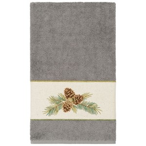 Linum Home Textiles 100% Turkish Cotton PIERRE Embellished Towel Set - 1 of 2