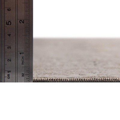 Chic Beige Synthetic 9' x 12' Easy-Care Rectangular Rug