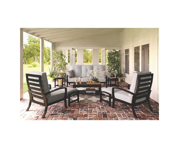 Castle Island Sofa with Cushion - Dark Brown  - Outdoor by Ashley