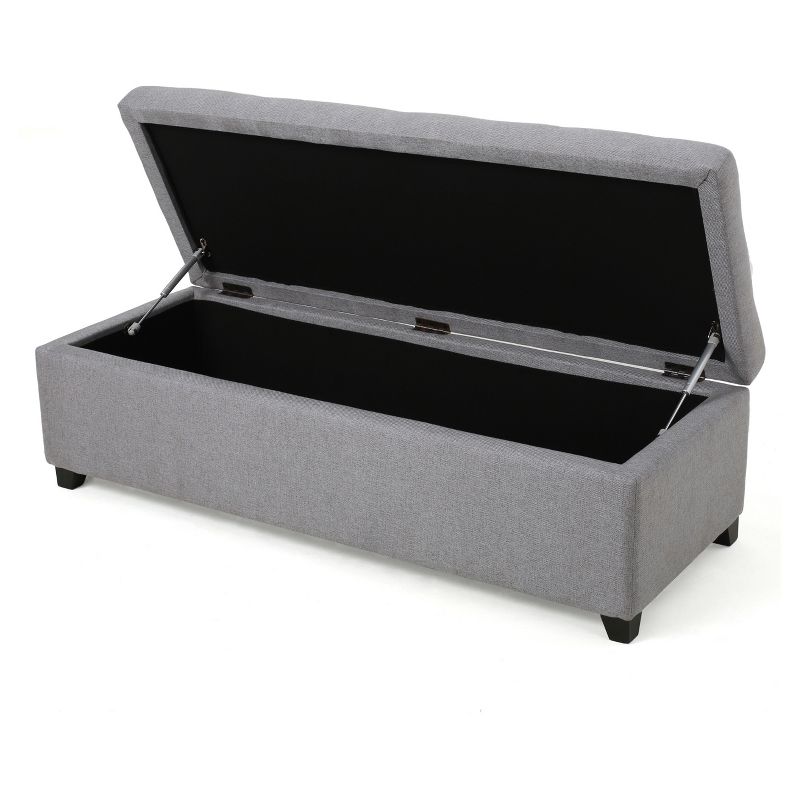 Brentwood Storage Ottoman - Gray - Christopher Knight Home, 3 of 6