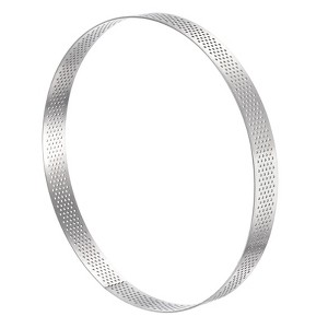 Unique Bargains Heat-Resistant Perforated Stainless Steel Small Cake Mousse Rings - 1 of 4